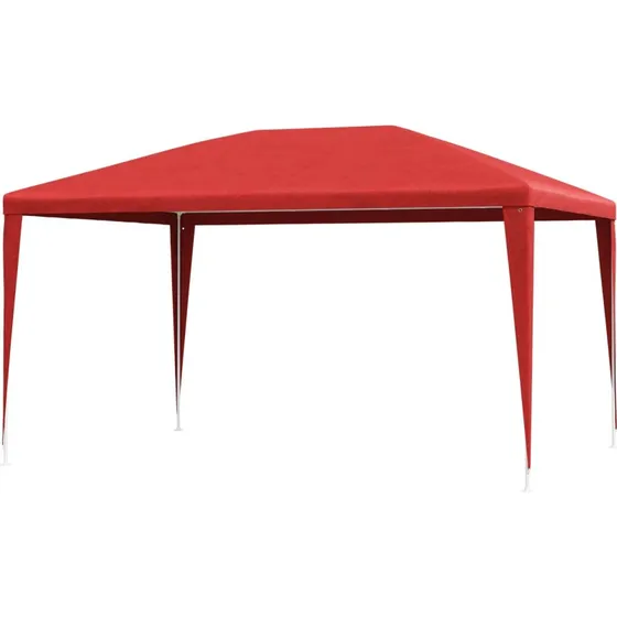 vidaXL Partytelt 400 x 300 x 255 cm - Rød