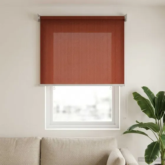 vidaXL Udendørs rulleskærm 90% UV-blok Terracotta 60 x 140 cm