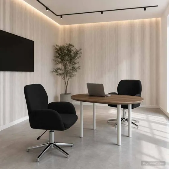 vidaXL Drejestole 2 stk. Sort Stof 54 x 58 x 90 cm
