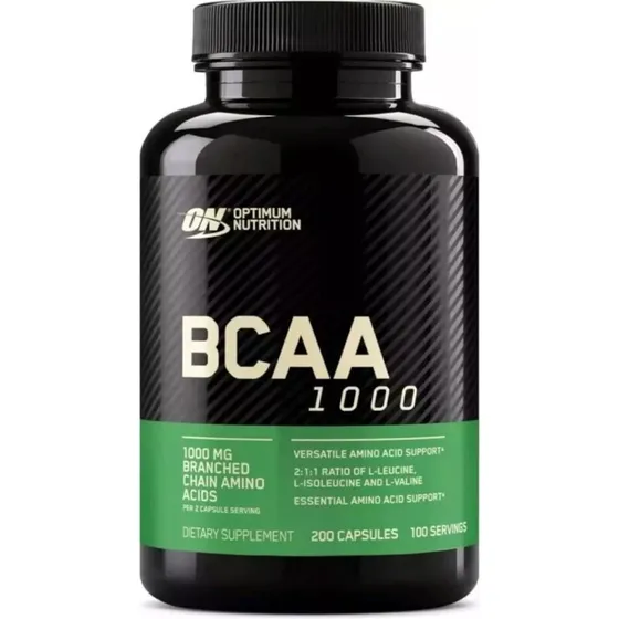 Optimum Nutrition BCAA 1000, 200 kapsler