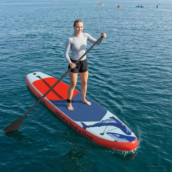 vidaXL Oppusteligt Stand Up Paddle Board SCYLLA 305x76x15 cm Blå