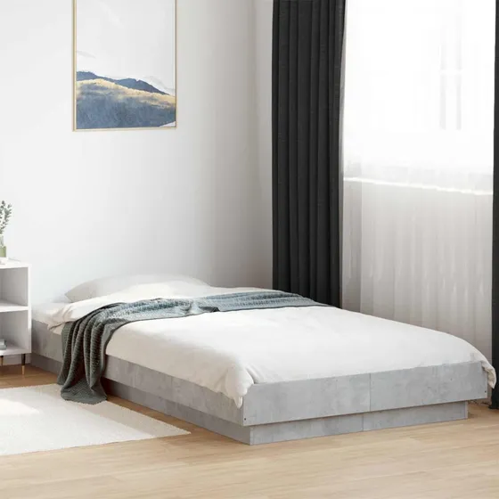 vidaXL Gulvsengramme Betongrå 80 x 210 cm