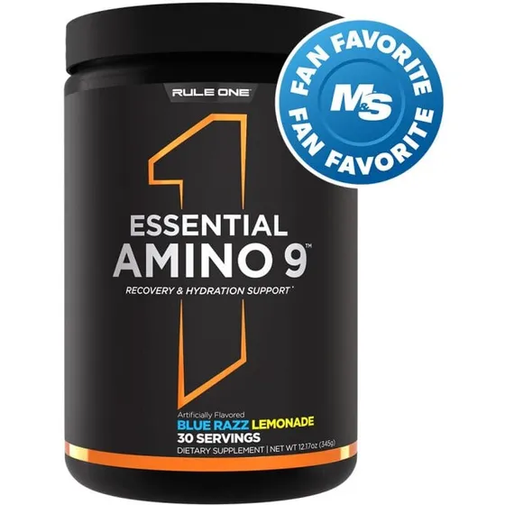 Rule1 Essential Amino 9 345 g – Blue Razz Lemonade