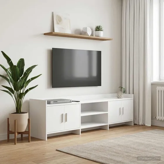 vidaXL TV-skab 168 x 33 x 47 cm - Hvid