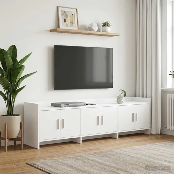 vidaXL TV-skab 168 x 33 x 47 cm Hvid