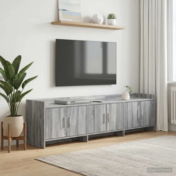 vidaXL TV-skab 168 x 33 x 47 cm Grå Sonoma