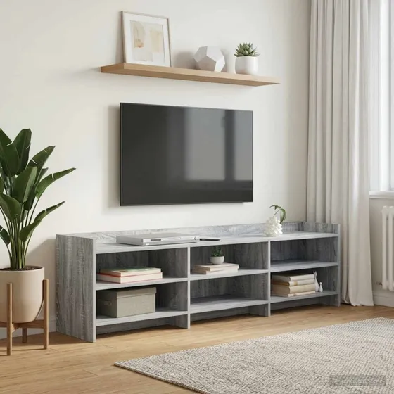 vidaXL TV-skab 168 x 33 x 47 cm Grå Sonoma