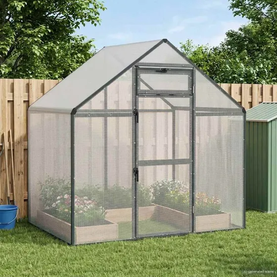 vidaXL Fuglebur Antracit 181,5 x 112 x 173,5 cm