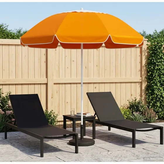vidaXL Havesol 240 cm Orange - 170T Polyester