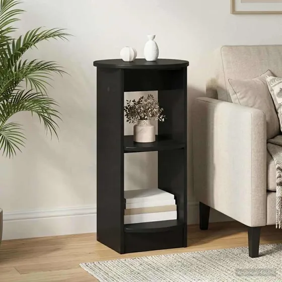 vidaXL Sideskab Sort Konstrueret Træ - 40x40x75 cm