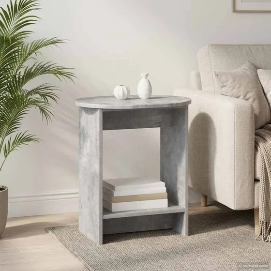 vidaXL Sidebord Betongrå 50 x 39,5 x 55 cm