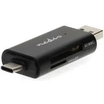 Nedis USB-C/USB-A 2.0 dobbelt kortlæser til SD/microSD