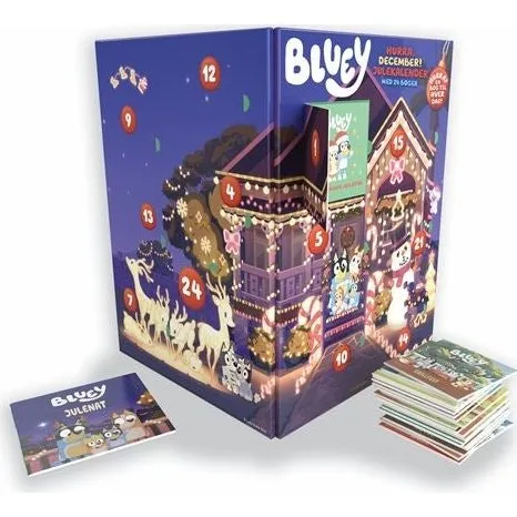 Bluey - Hurra, december! Julekalender med 24 bøger
