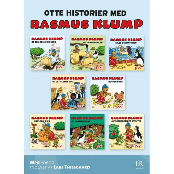 Otte historier med Rasmus Klump - Lydbog