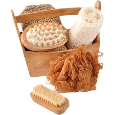 Croll & Denecke Gavesæt i bambus trækasse med hank