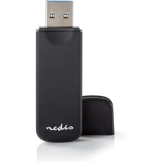 Nedis USB 3.2 Gen1 Kortlæser til SD & microSD, Sort
