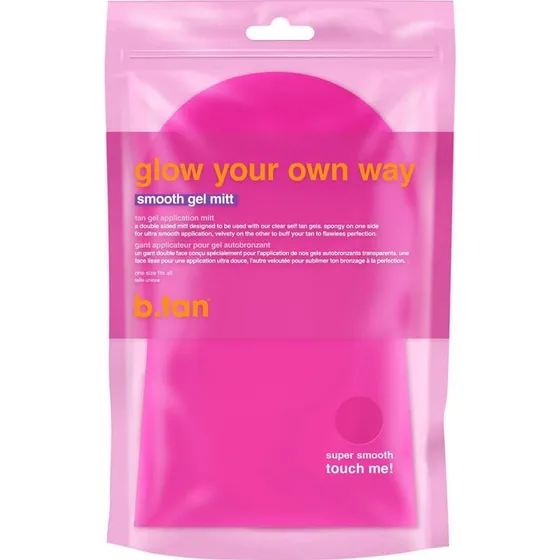 b.tan Glow Your Own Way Smooth Gel Mitt - Pink