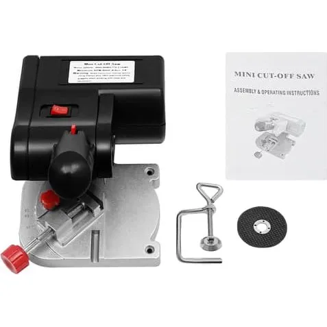 Mini Miter Sav, 6000RPM, Justerbar Skærvinkel, Sort