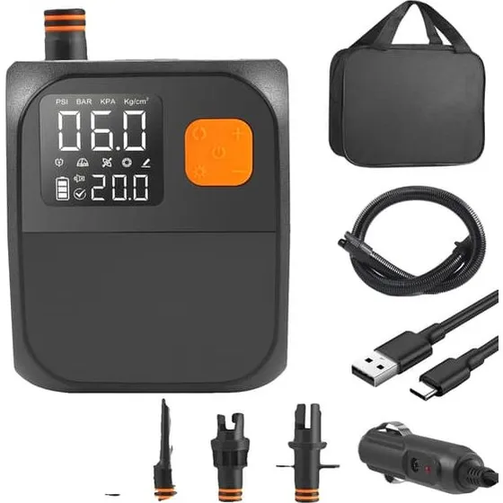 Genopladelig Stand Up Paddle Pumpe - Sort