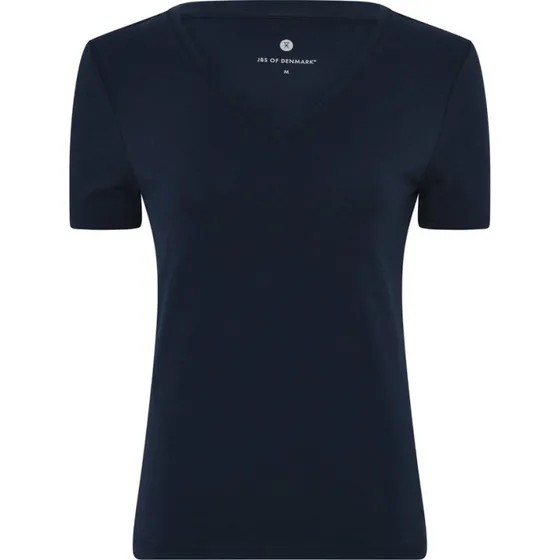 JBS of Denmark Navy Slim-fit Bambus T-shirt med V-hals, 2XL