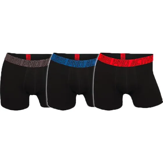 JBS ProActive Men Tights 3-pak - Sort, 2XL
