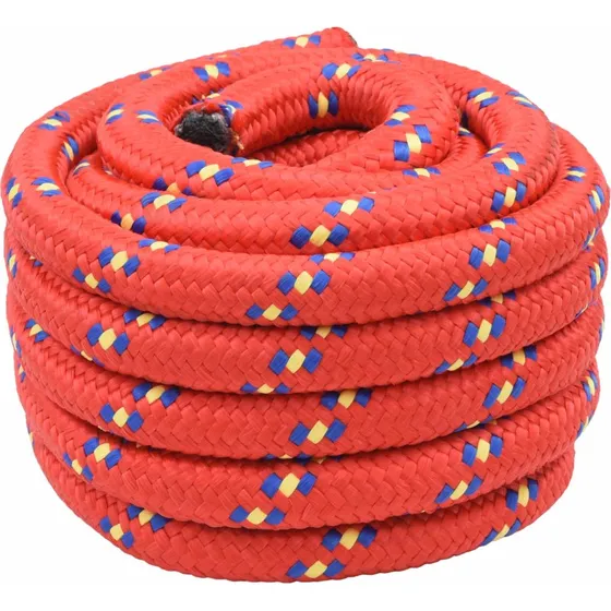 vidaXL Bådsnor 5 mm 10 m Rød