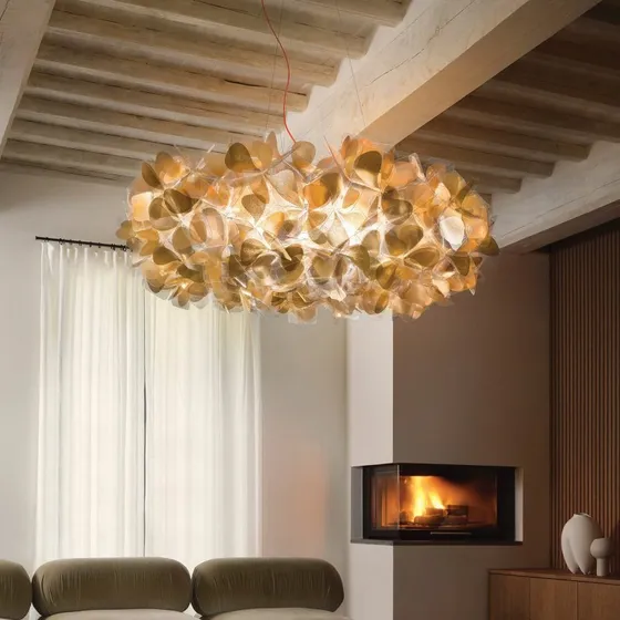 SLAMP Clizia Mama Non Mama Pendel Guld/Rød 78 cm
