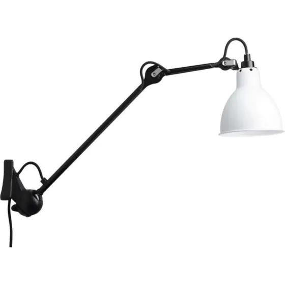 DCW Lampe Gras 222 væglampe, sort/hvid