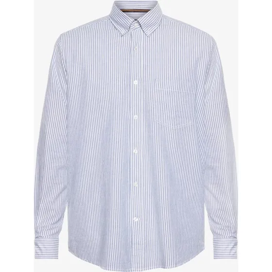 Signal Scott Striped Blue Skjorte i 100% Bomuld - Medium