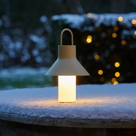 Loom Design Shadow Portable bordlampe S Grå Beige