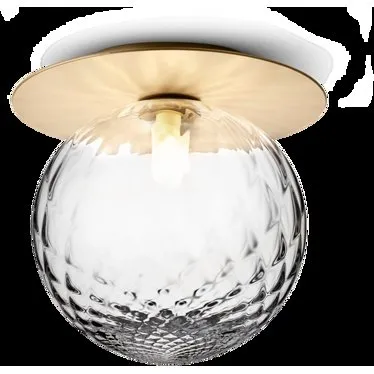 Nuura Liila 1 Large væg- og loftlampe, Nordic Gold/Klar, IP44