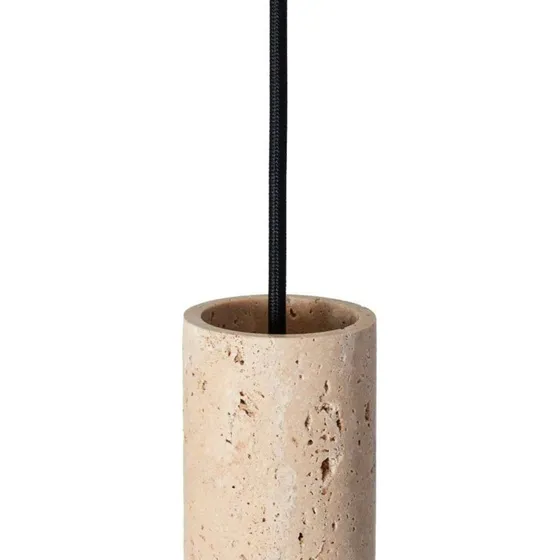 Made By Hand Core Spot Pendel - Creme Travertine Marmor