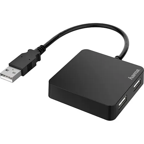 HAMA USB-hub 4 porte (USB-A 2.0, 480 Mbit/s)