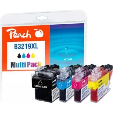 Peach PI500-245 Blækpakke - Sort, Cyan, Magenta & Gul