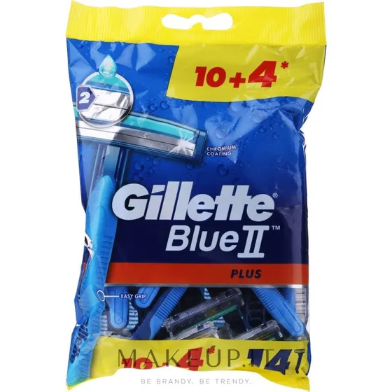 Gillette Blue II Plus engangsskraber til mænd, 14 stk.
