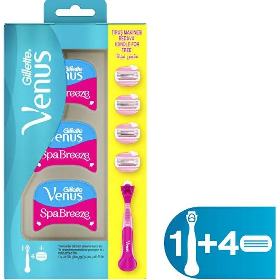 Gillette Venus ComfortGlide Spa Breeze - Barberblad + 4 udskiftelige blade