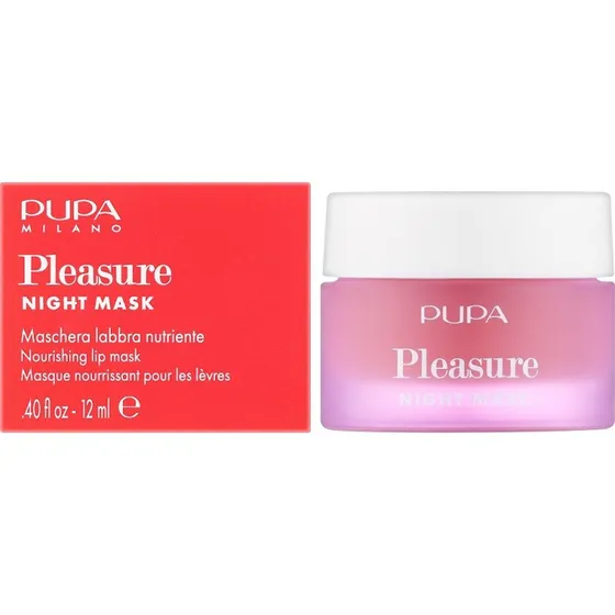 Pupa Pleasure Night Nærende læbemaske 001 Blåbær (12 ml)