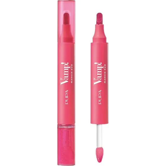 Pupa Vamp! Marker Duo 006 Dragon Fruit - Læbemarker & Lipgloss 4 ml