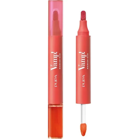 Pupa Vamp! Marker Duo 007 Red Potion - Læbestiftmarkør & Lipgloss