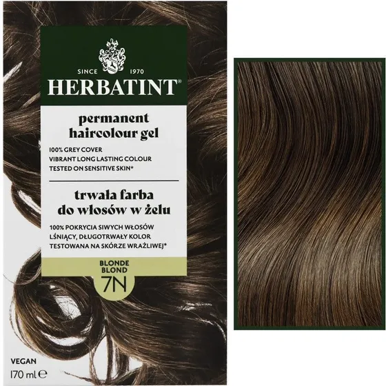Herbatint Permanent Hårfarvegel 7N Blond, 170ml