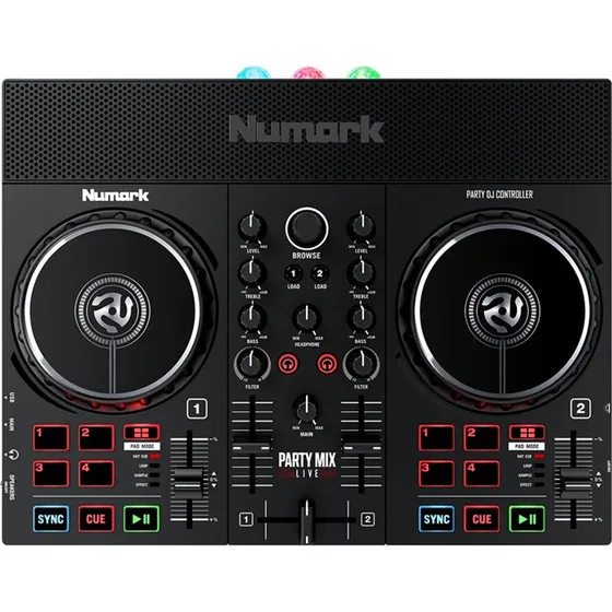 Numark Party Mix Live - DJ Controller med højttaler og diskolys