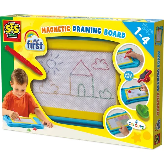 SES Creative Mit Første Magnetisk Tegnetavle med Farver
