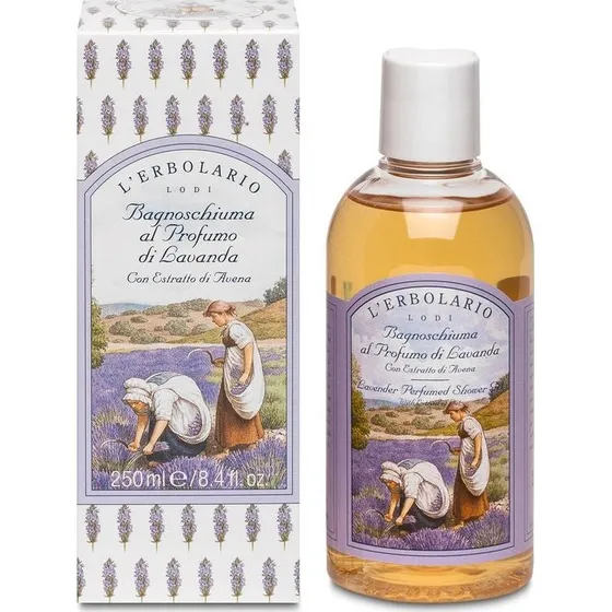 L'Erbolario Lavendel Badegel med havreekstrakt, 250 ml
