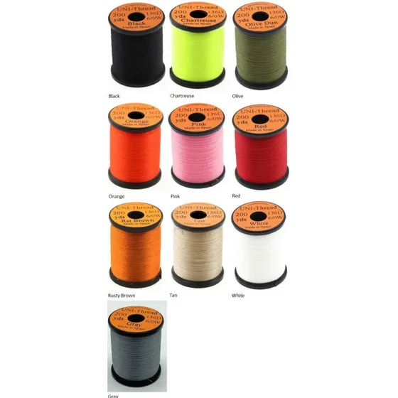 Uni bindetråd - Rød - 6/0 (200 yards)
