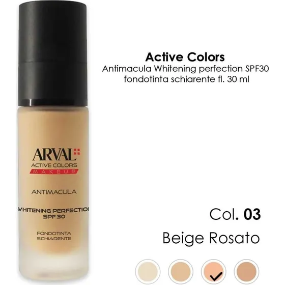 ARVAL Anti-makula Whitening Perfection SPF30 n. 03 Pink Beige 30 ml