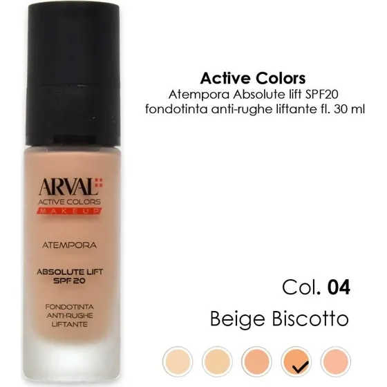 Arval ATEMPORA Absolute Lift SPF20 Foundation nr. 04 Beige Biscuit