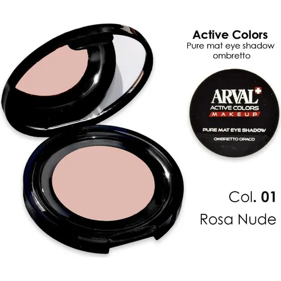 ARVAL Pure Mat Øjenskygge nr. 01 - Pink Nude
