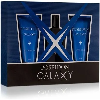 Poseidon Galaxy parfumesæt til mænd, 3×150 ml