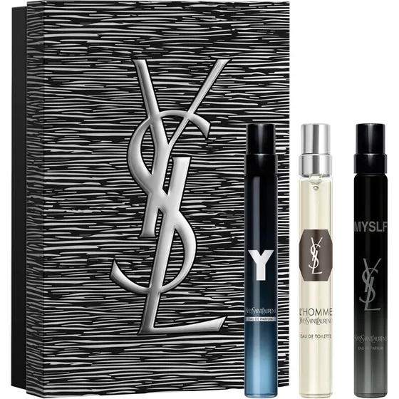 Yves Saint Laurent Y & L'Homme & MYSLF Rejsesæt 3x10 ml