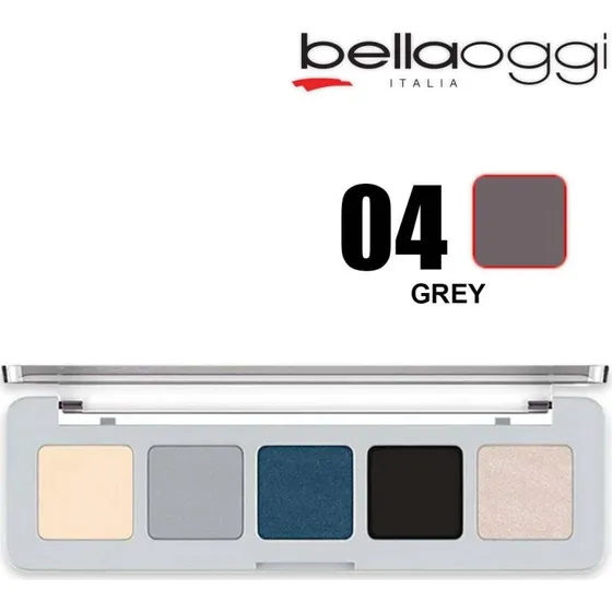 Bella Oggi Colore Affaire 5 Øjenpalet - Grå 004